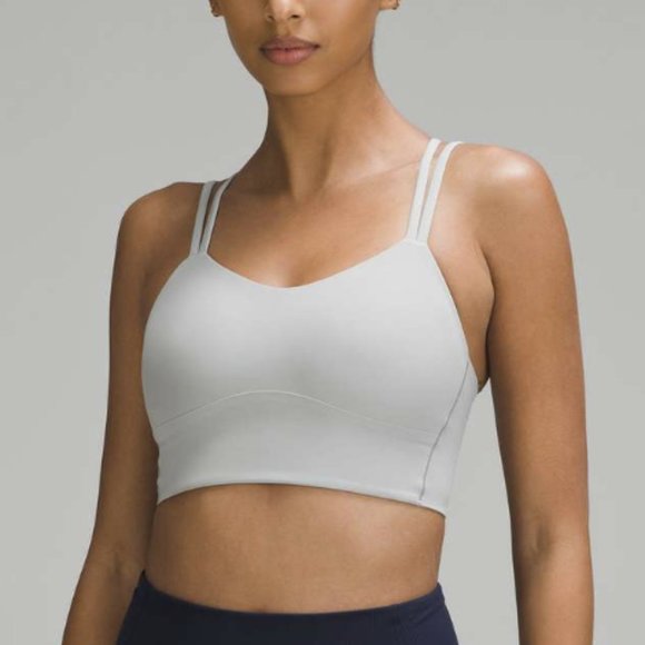 lululemon athletica Other - Lululemon Like a Cloud Longline Bra Light Support, B/C Cup Silver Drop Gray Sz 8